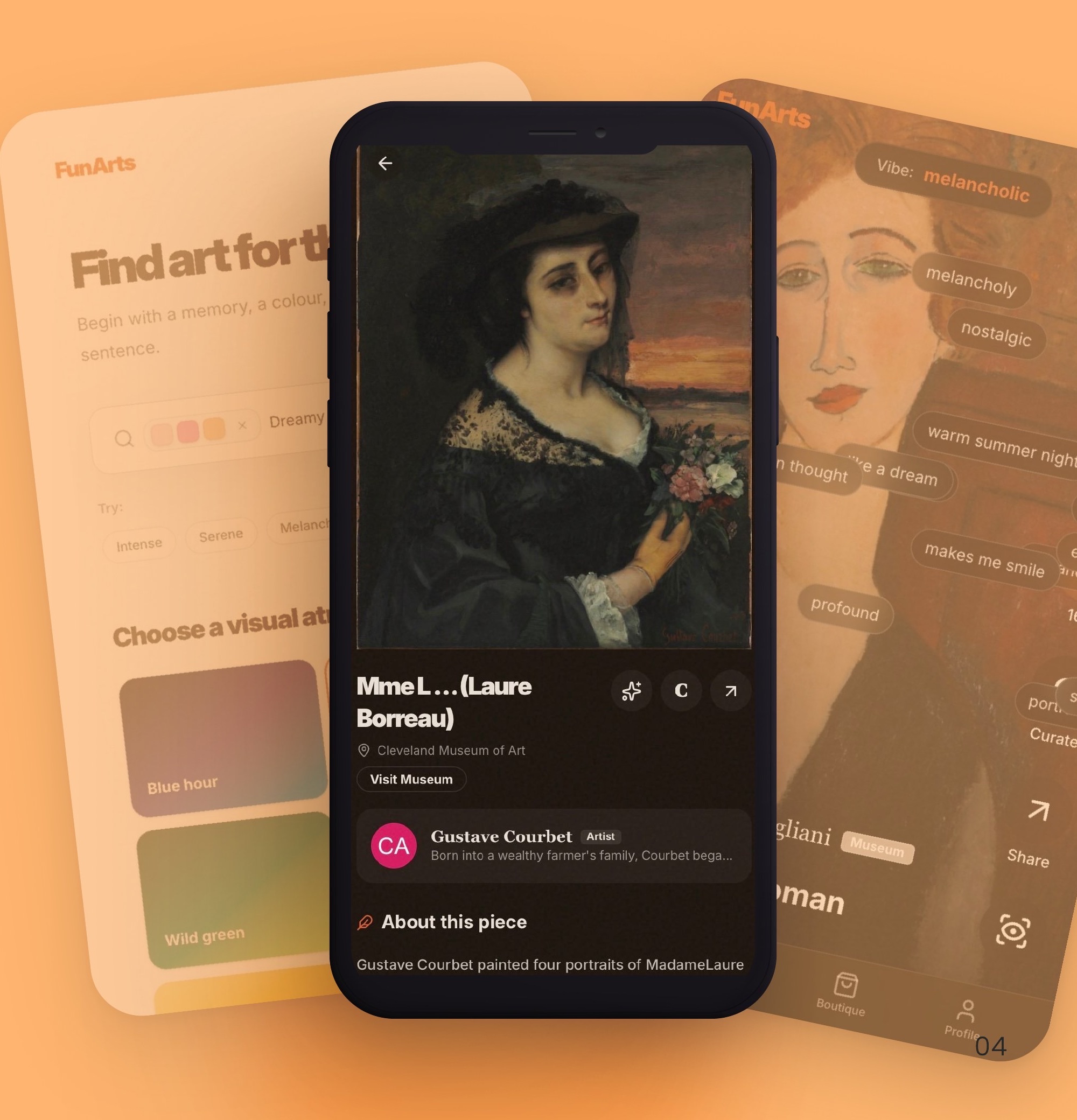 FunArts personalised art discovery experience on mobile